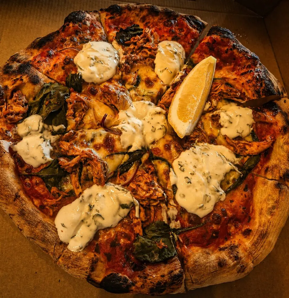 Pizza from our kitchen